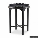 [EUR: Whit] Whitaker Side Table   / Wrought Iron + Silver
