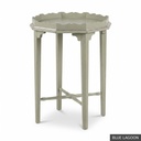 [EUR: Whit] Whitaker Side Table   / Blue Lagoon + Silver