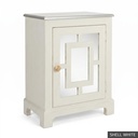 [EUR: Lang] Langford Side Table   / Shell White + Silver