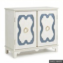 [EUR: York] York Side Table  / Shell White + Provance Blue Accent