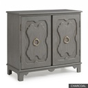 [EUR: York] York Side Table  / Charcoal + Charcoal Accent