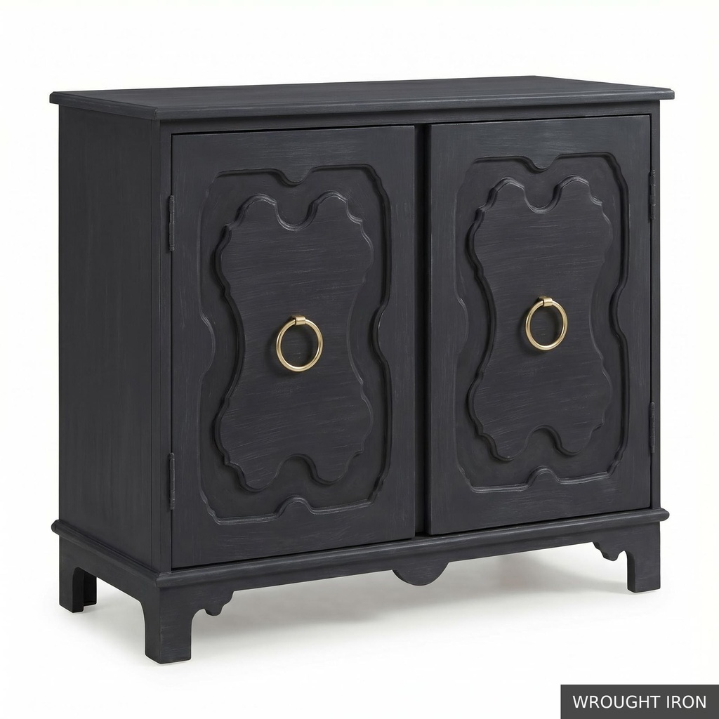 [EUR: York] York Side Table  / Wrought Iron + Wrought Iron Accent