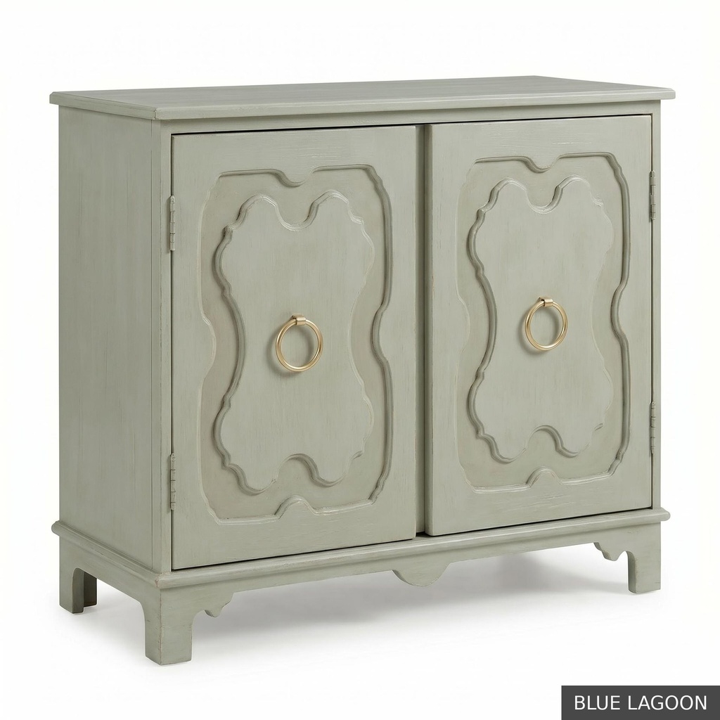 [EUR: York] York Side Table  / Blue Lagoon + Blue Lagoon Accent