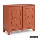 [EUR: York] York Side Table  / Rosey Red + Rosey Red Accent