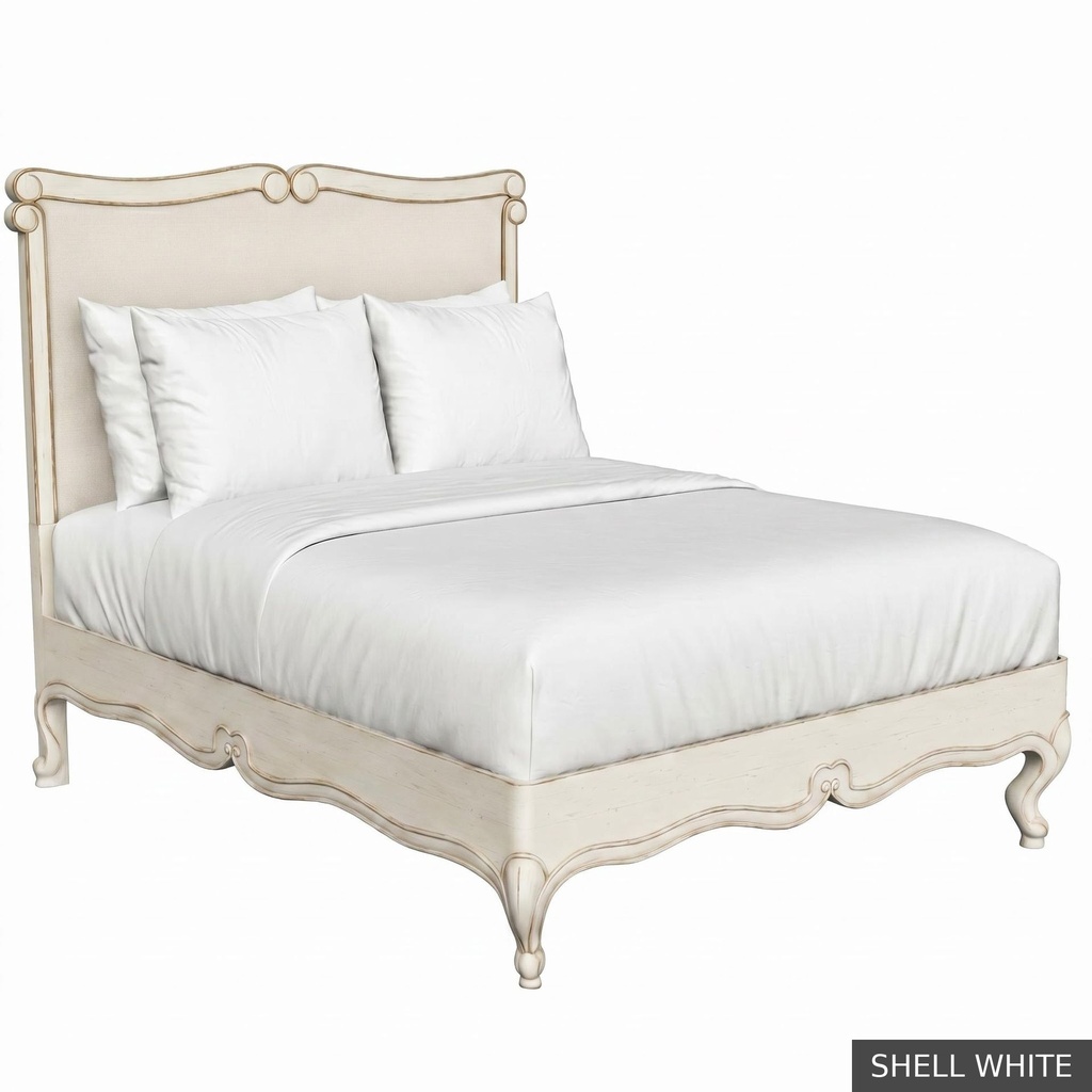 [EUR: BarnKBED] Barnard - King Bed  / Shell White + NO Accent Colour Required