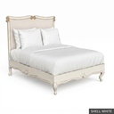 [EUR: BarnKBED] Barnard - King Bed  / Shell White + Gold