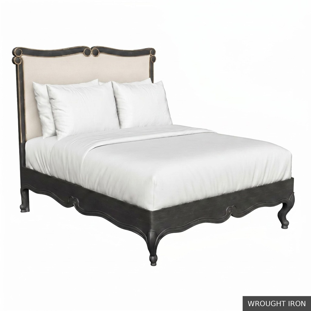 [EUR: BarnKBED] Barnard - King Bed  / Wrought Iron + Gold
