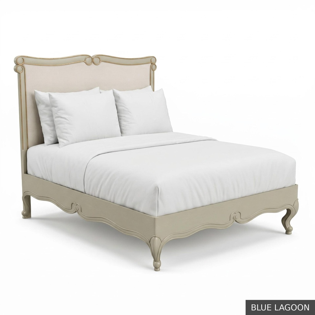 [EUR: BarnKBED] Barnard - King Bed  / Blue Lagoon + Gold