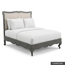 [EUR: BarnKBED] Barnard - King Bed  / Charcoal + Silver