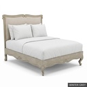 [EUR: BarnQBED] Barnard - Queen Bed   / Winter Grey + Gold