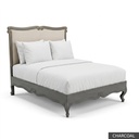 [EUR: BarnQBED] Barnard - Queen Bed   / Charcoal + Gold