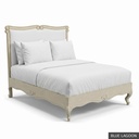 [EUR: BarnQBED] Barnard - Queen Bed   / Blue Lagoon + Gold