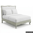 [EUR: BarnQBED] Barnard - Queen Bed   / Blue Lagoon + Silver