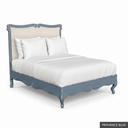 [EUR: BarnQBED] Barnard - Queen Bed   / Provance Blue + Silver