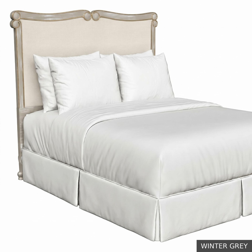 [EUR: BarnKHB] Barnard - King Headboard   / Winter Grey + Gold