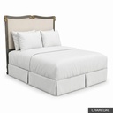 [EUR: BarnKHB] Barnard - King Headboard   / Charcoal + Gold