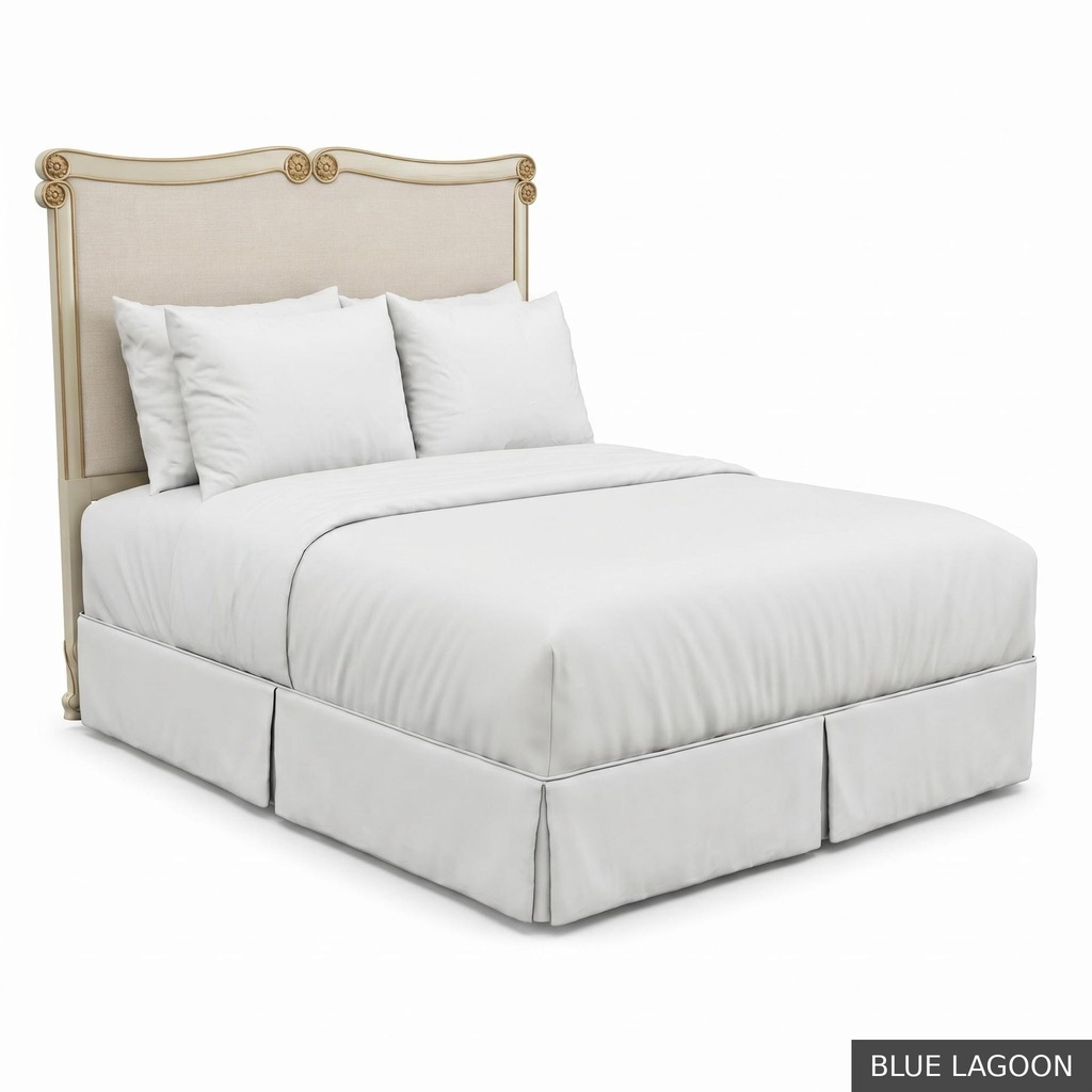 [EUR: BarnKHB] Barnard - King Headboard   / Blue Lagoon + Gold