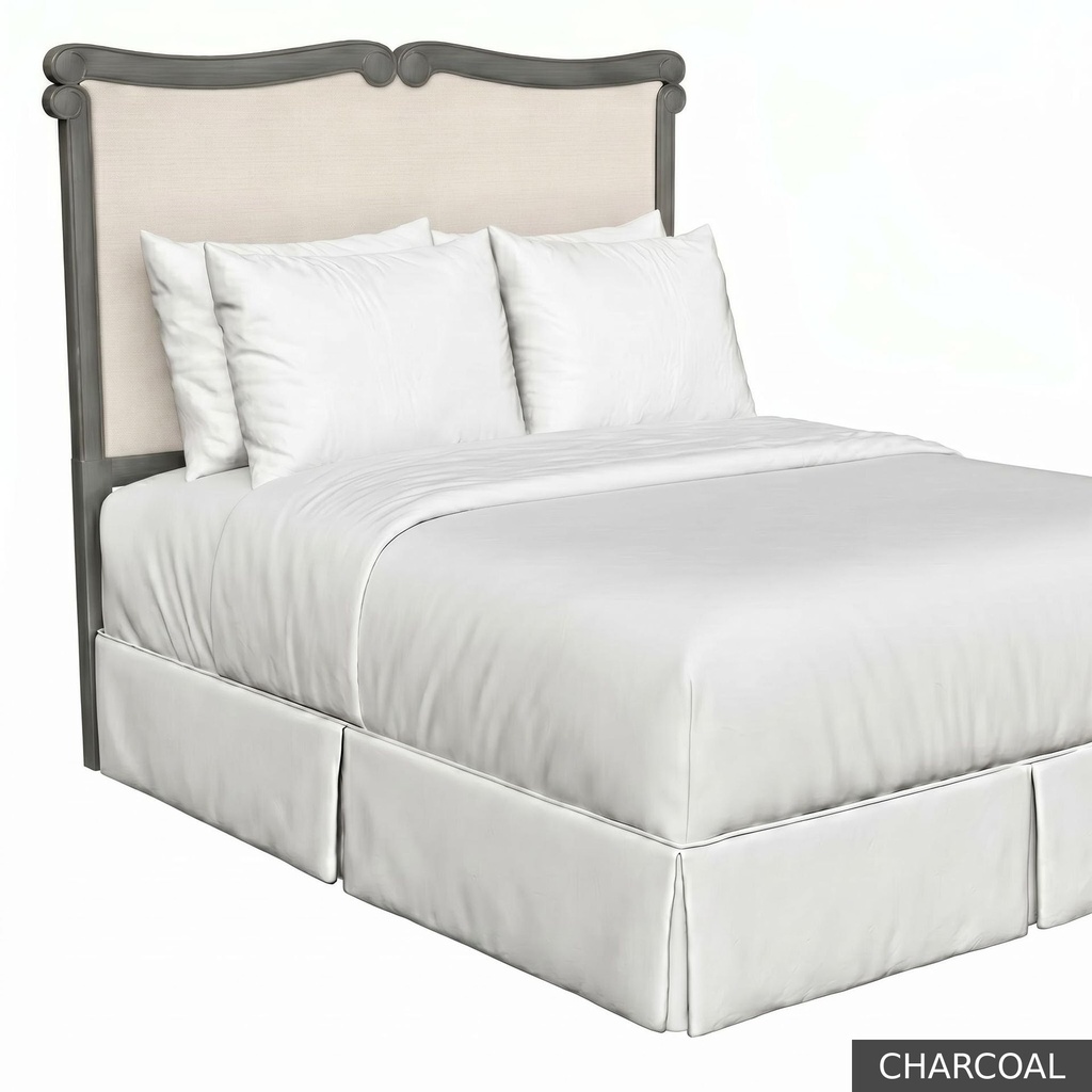 [EUR: BarnKHB] Barnard - King Headboard   / Charcoal + NO Accent Colour Required