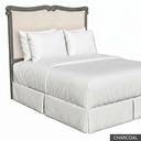 [EUR: BarnKHB] Barnard - King Headboard   / Charcoal + NO Accent Colour Required