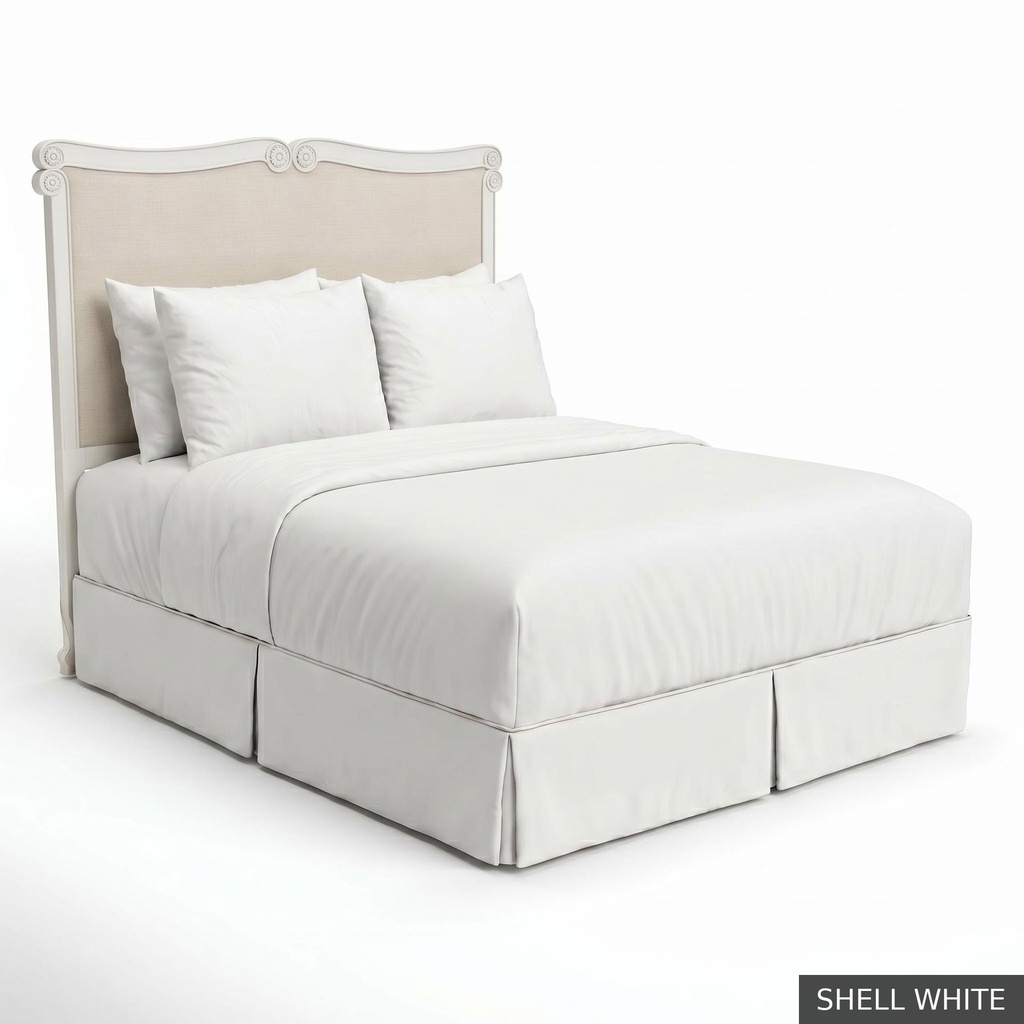 [EUR: BarnKHB] Barnard - King Headboard   / Shell White + NO Accent Colour Required