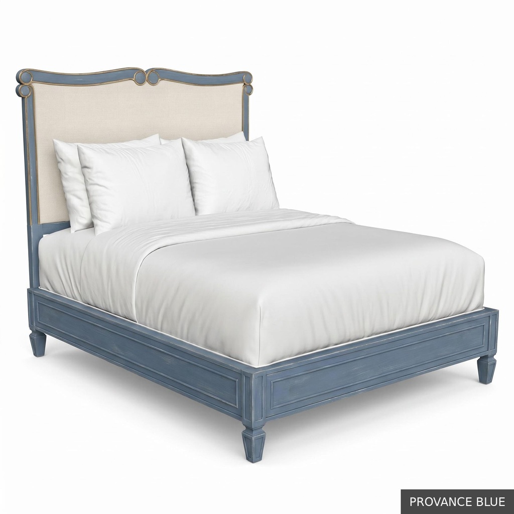 [EUR: BarnKHB] Barnard - King Headboard   / Provance Blue + Gold