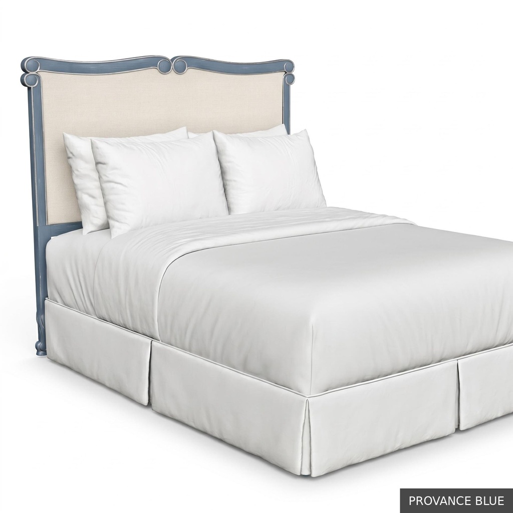 [EUR: BarnKHB] Barnard - King Headboard   / Provance Blue + Silver