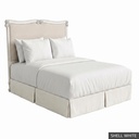 [EUR: BarnKHB] Barnard - King Headboard   / Shell White + Silver