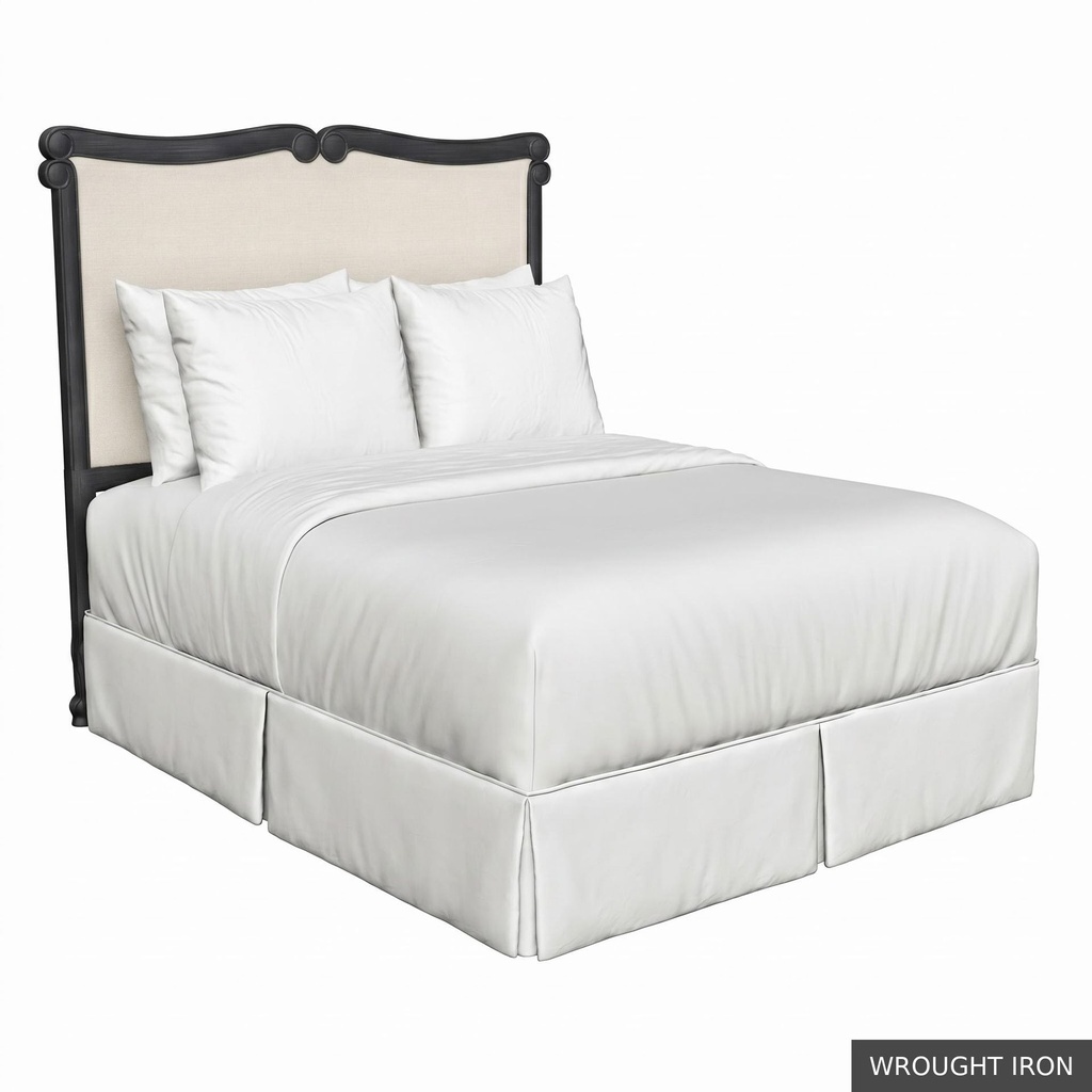 [EUR: BarnKHB] Barnard - King Headboard   / Wrought Iron + NO Accent Colour Required