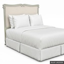 [EUR: BarnKHB] Barnard - King Headboard   / Blue Lagoon + Silver