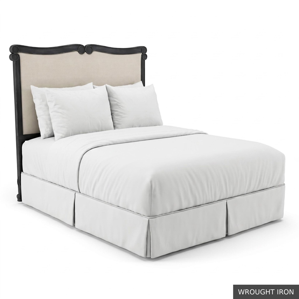 [EUR: BarnQHB] Barnard - Queen Headboard   / Wrought Iron + NO Accent Colour Required