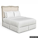 [EUR: BarnQHB] Barnard - Queen Headboard   / Winter Grey + Gold
