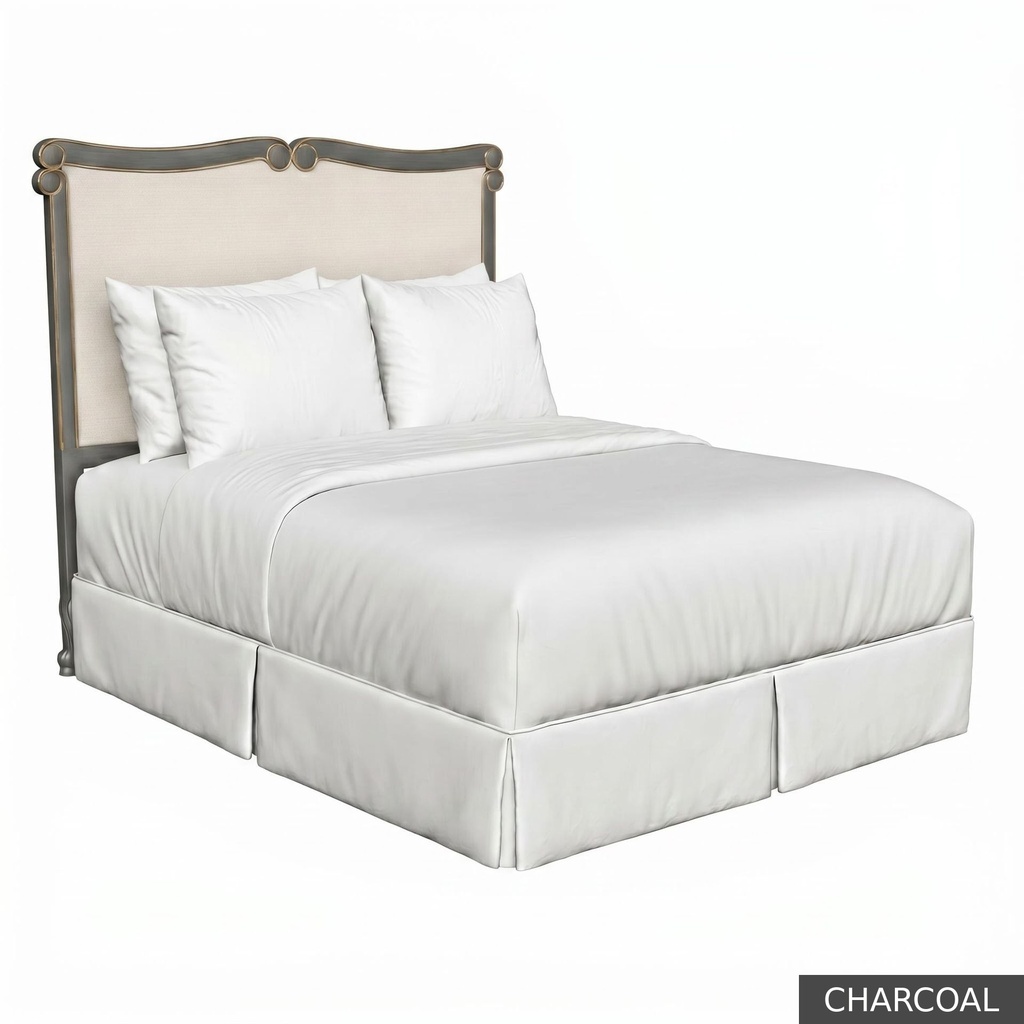 [EUR: BarnQHB] Barnard - Queen Headboard   / Charcoal + Gold