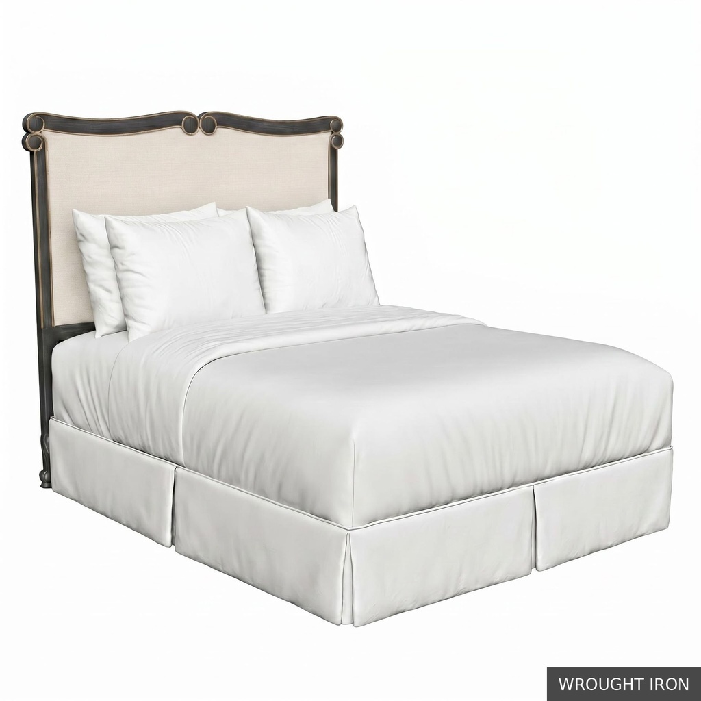 [EUR: BarnQHB] Barnard - Queen Headboard   / Wrought Iron + Gold