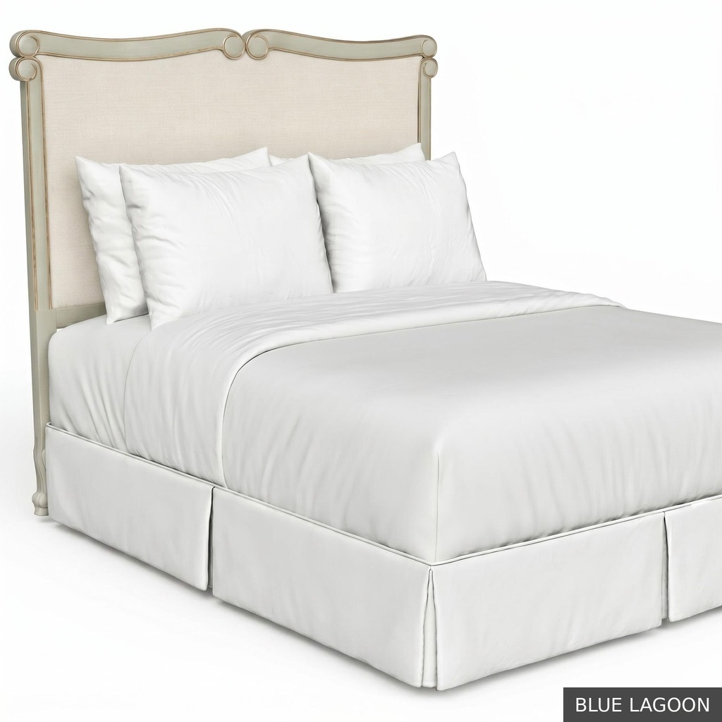 [EUR: BarnQHB] Barnard - Queen Headboard   / Blue Lagoon + Gold