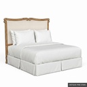 [EUR: BarnQHB] Barnard - Queen Headboard   / Antique Pine Stain + Gold