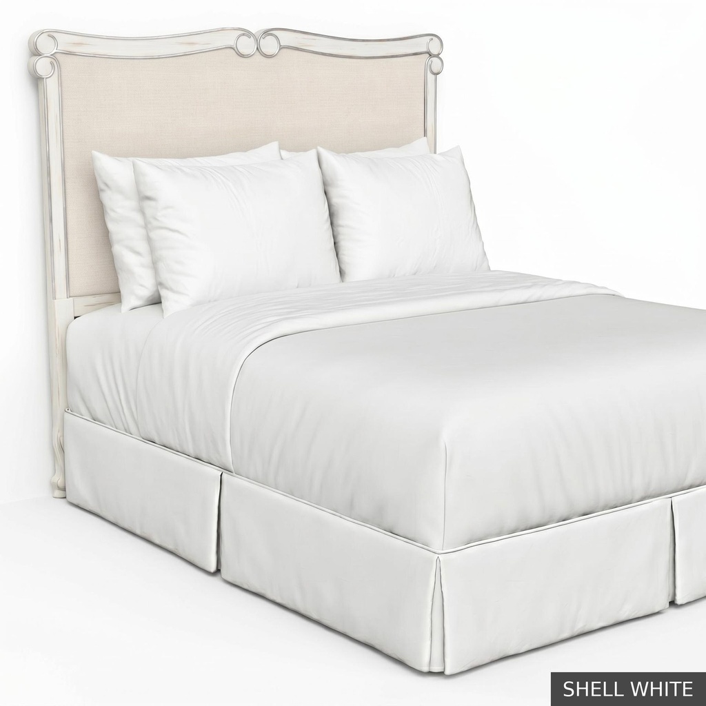 [EUR: BarnQHB] Barnard - Queen Headboard   / Shell White + Silver