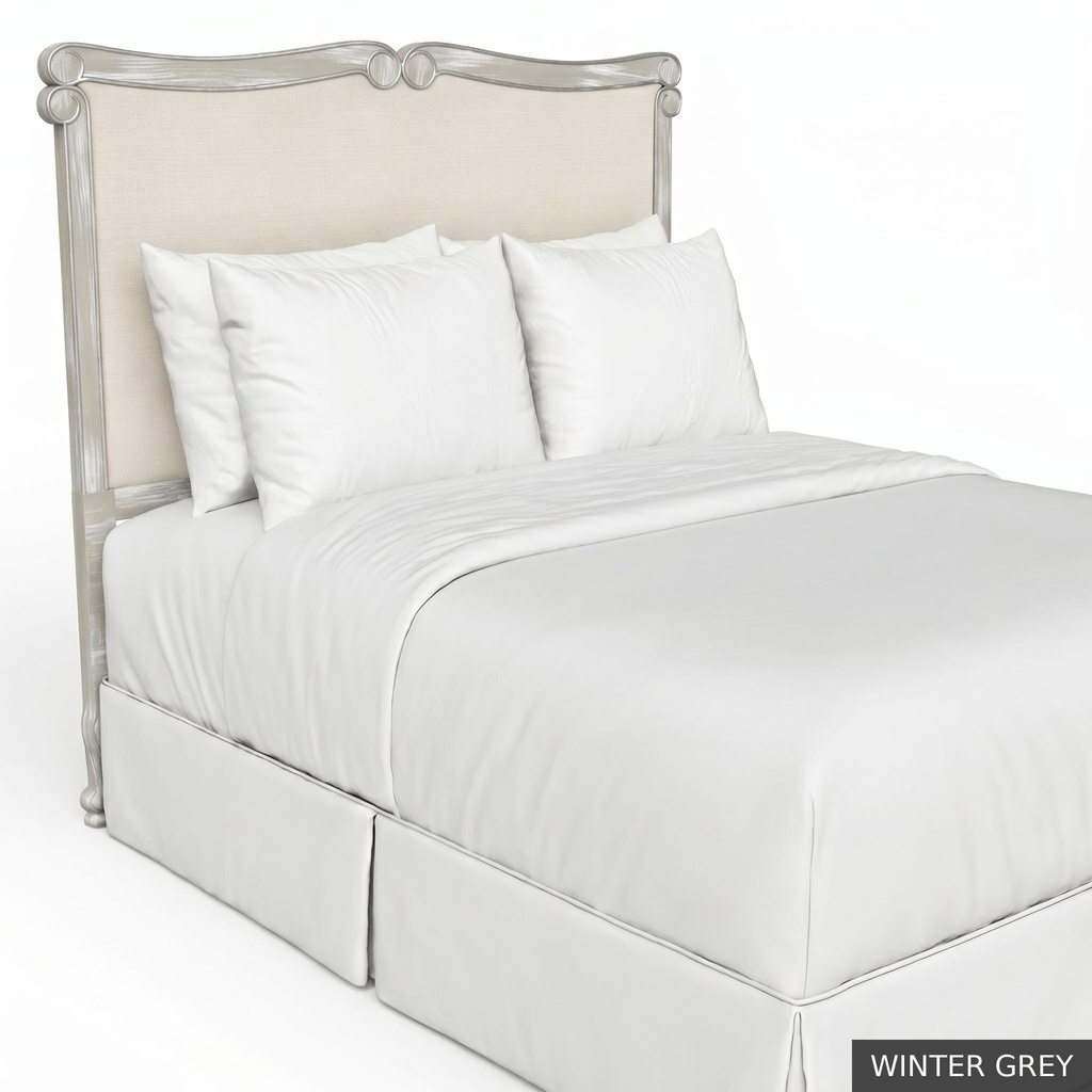 [EUR: BarnQHB] Barnard - Queen Headboard   / Winter Grey + Silver