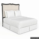 [EUR: BarnQHB] Barnard - Queen Headboard   / Wrought Iron + Silver