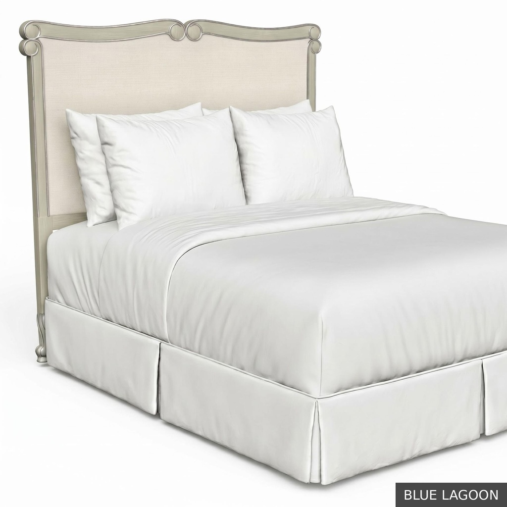 [EUR: BarnQHB] Barnard - Queen Headboard   / Blue Lagoon + Silver