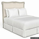 [EUR: BarnQHB] Barnard - Queen Headboard   / Blue Lagoon + Silver