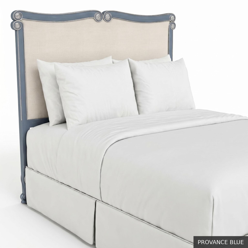 [EUR: BarnQHB] Barnard - Queen Headboard   / Provance Blue + Silver