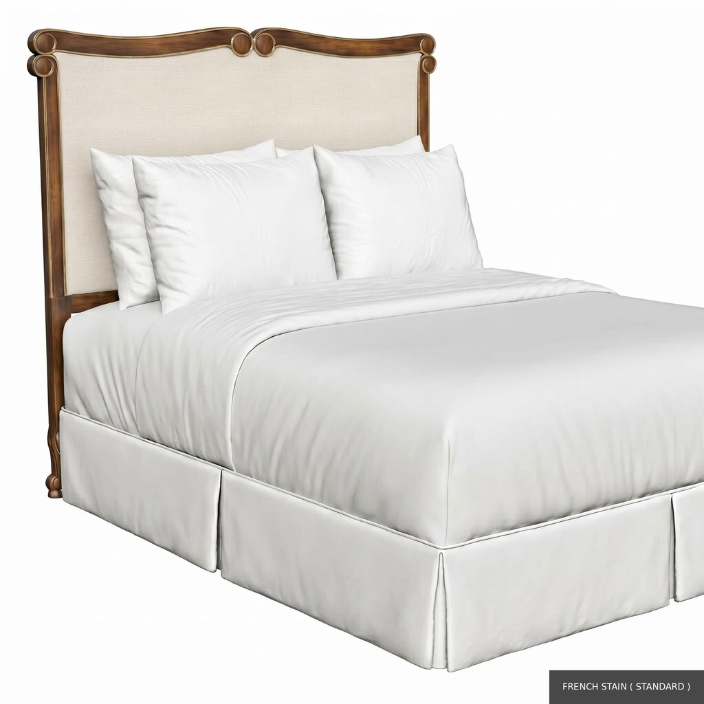 [EUR: BarnQHB] Barnard - Queen Headboard   / French Stain ( Standard ) + Gold