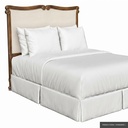 [EUR: BarnQHB] Barnard - Queen Headboard   / French Stain ( Standard ) + Gold