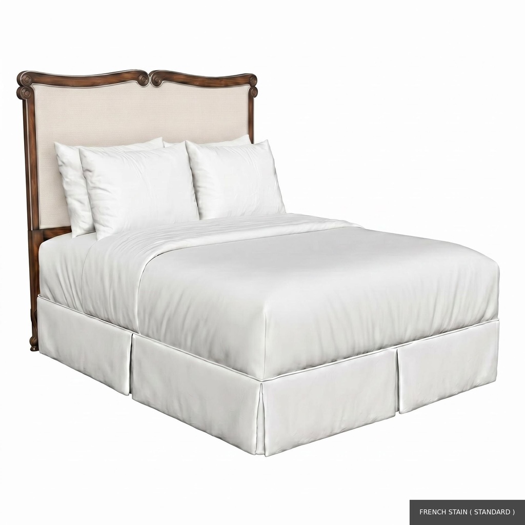 [EUR: BarnQHB] Barnard - Queen Headboard   / French Stain ( Standard ) + Silver