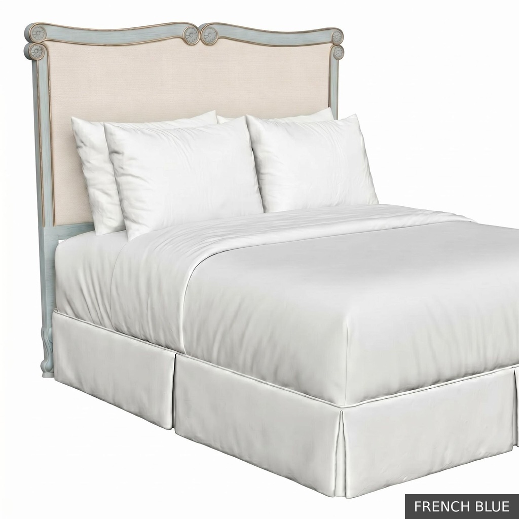 [EUR: BarnQHB] Barnard - Queen Headboard   / French Blue + Gold