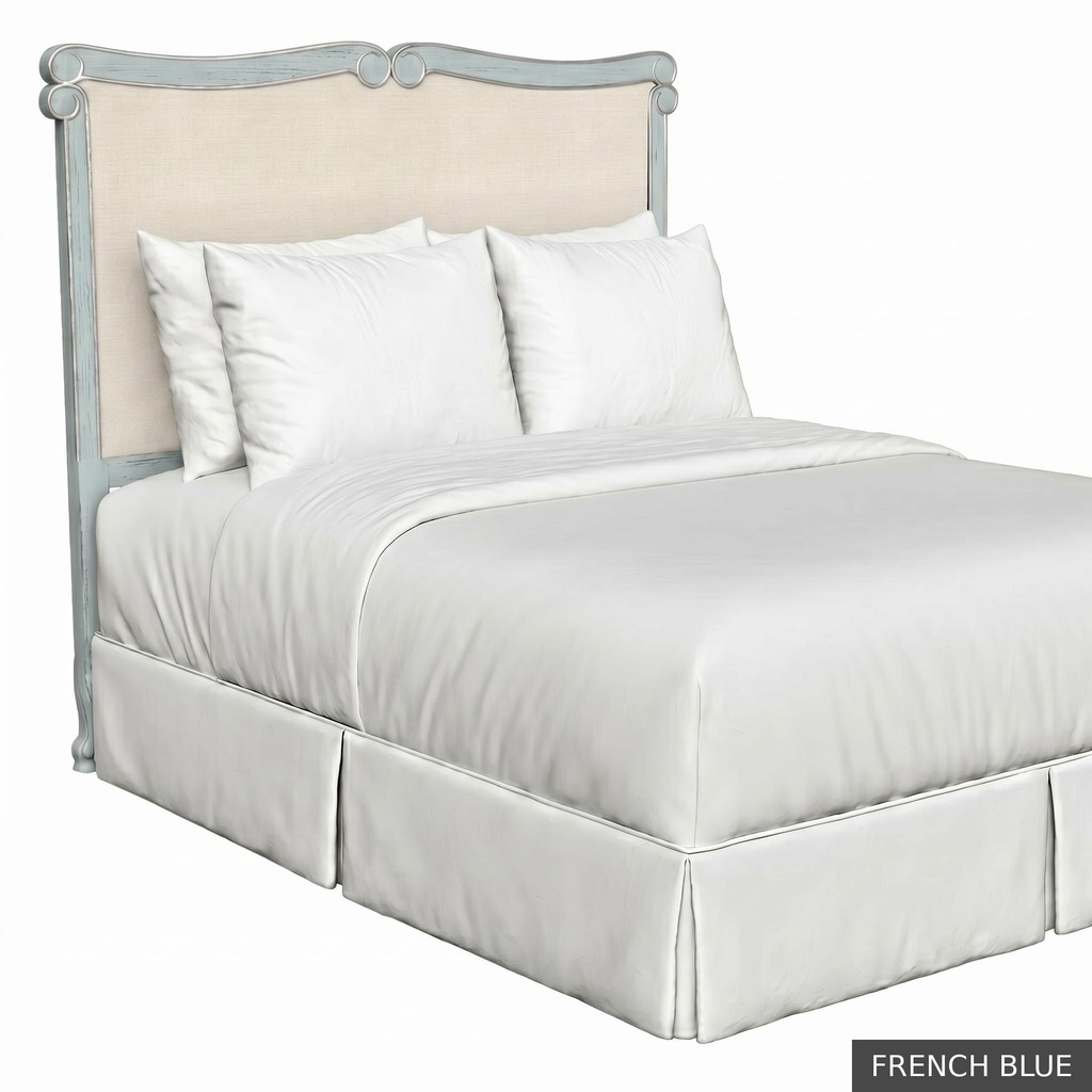 [EUR: BarnQHB] Barnard - Queen Headboard   / French Blue + Silver