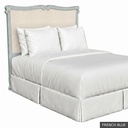 [EUR: BarnQHB] Barnard - Queen Headboard   / French Blue + Silver