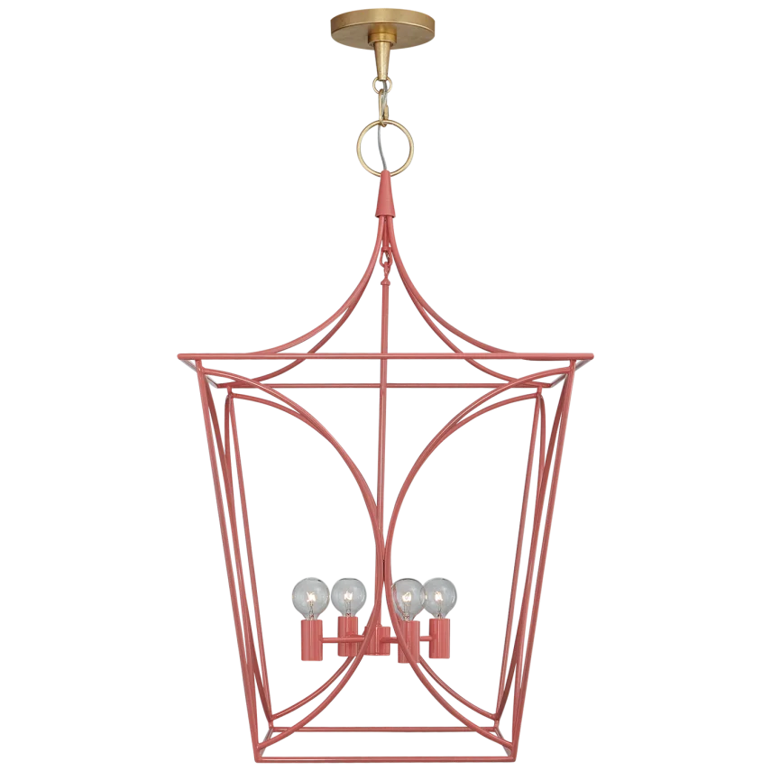 Cavanagh Coral & Gold Chandelier