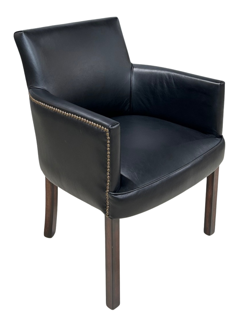 Douglas Leather Chair Black
