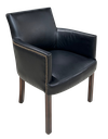 Douglas Leather Chair Black